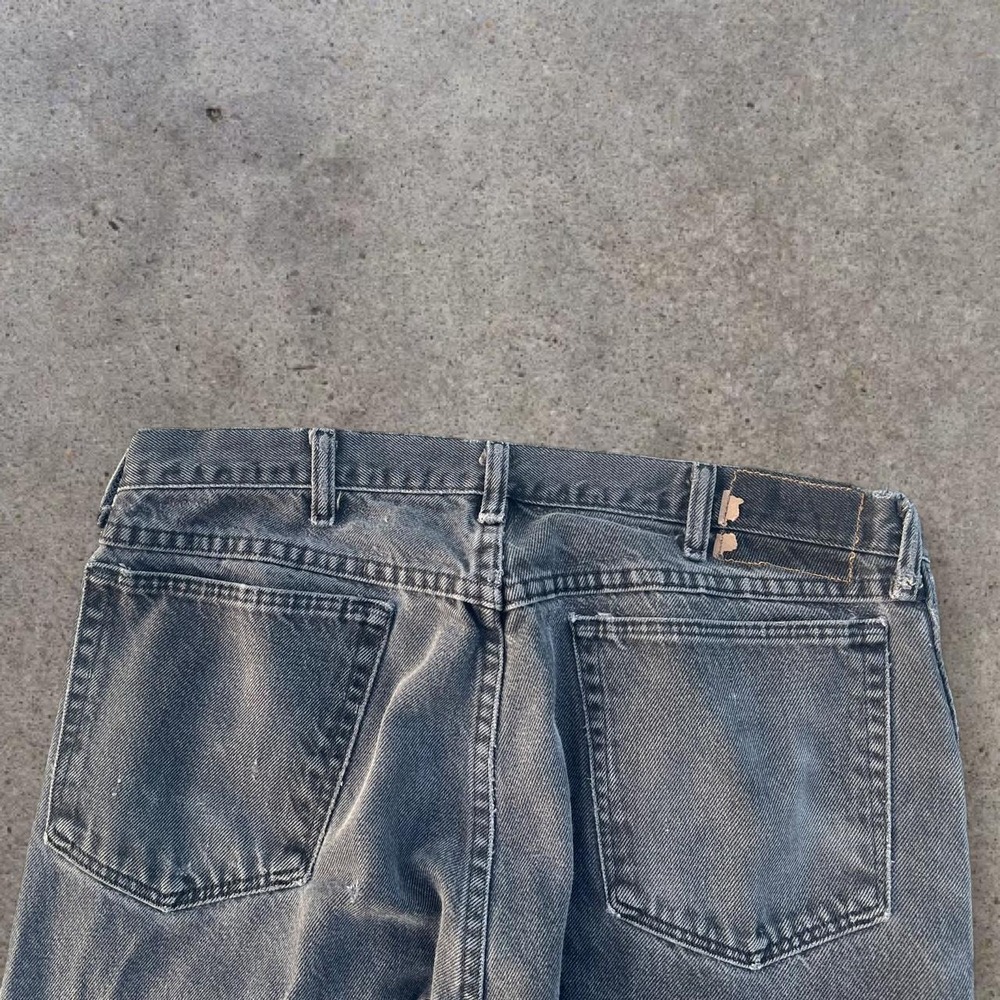 Vintage Wrangler Black Faded Distressed Denim Jeans Skater‎ Mens 35x28 Y2K 2000s